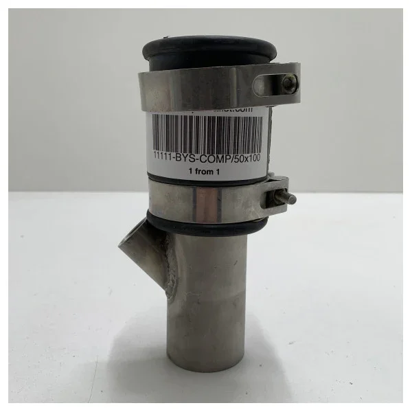 Marine Grade 50mm Stainless Steel Rubber Pipe Coupling with Hose Clamps - Durable & Corrosion Resistant Usine Directe
