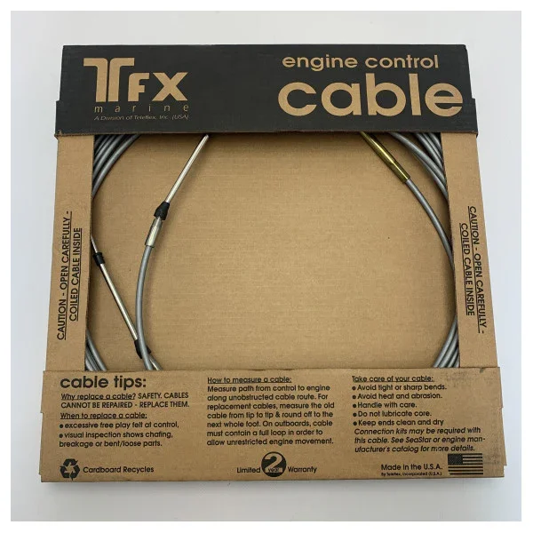 Dernier Modèle Teleflex Marine Engine Control Cable F27110 - Durable, Corrosion-Resistant Engine Control Replacement Cable