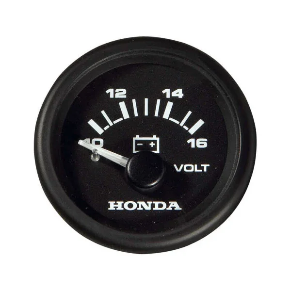 Solde Honda Marine Analog Voltmeter 10-16V for Battery Monitoring- Durable Boat Voltage Meter - 72381F