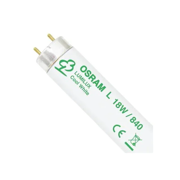OSRAM FLUO LUMILUX 18W Cool White 840 Fluorescent Tube G13 High Efficiency Lamp - 18W/21-840 G13 Solde