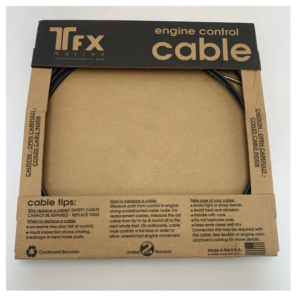Réduction Teleflex FT 110 A39C Marine Engine Control Cable - Durable, Reliable Motor Steering Replacement