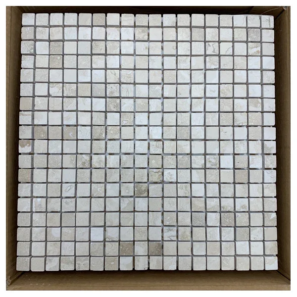 Seulement Aujourd'hui Sicis High-Quality Travertine Mosaic Tiles for Durable Marine Flooring and Wall Cladding