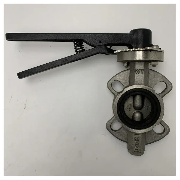 Stainless Steel 316 Wafer Butterfly Valve DN50 with Lever Handle for Marine Applications Retour Gratuit