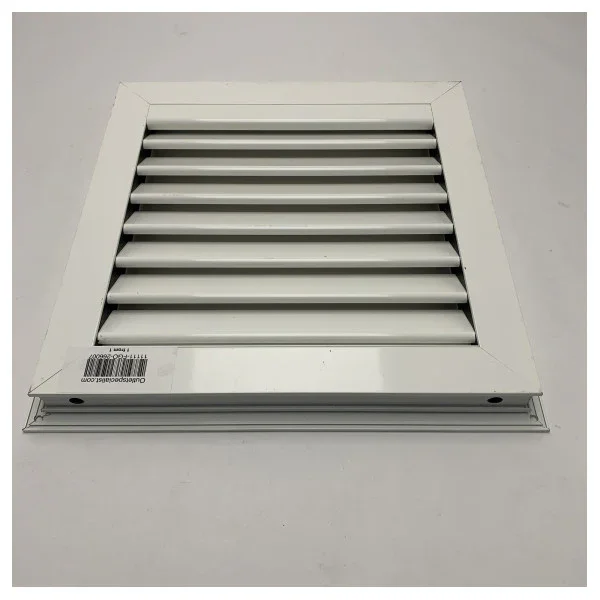 Marine Aluminum Air Vent Grille 400x400mm - Corrosion Resistant White Coated Ventilation Panel Offre Limitée
