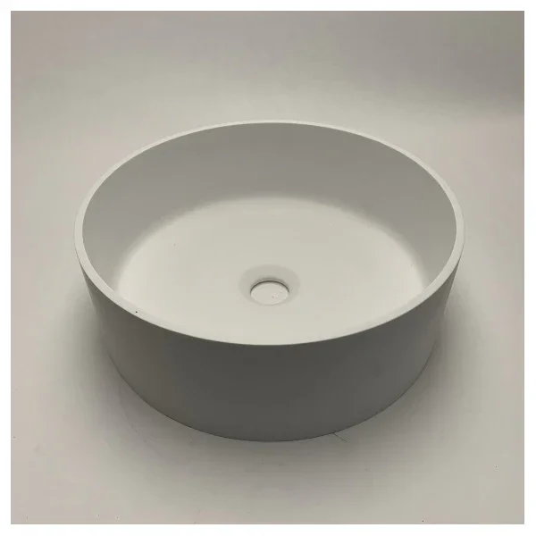 Bon Plan Hi-Macs CB330C/S28 Solid Surface Round Marine Sink