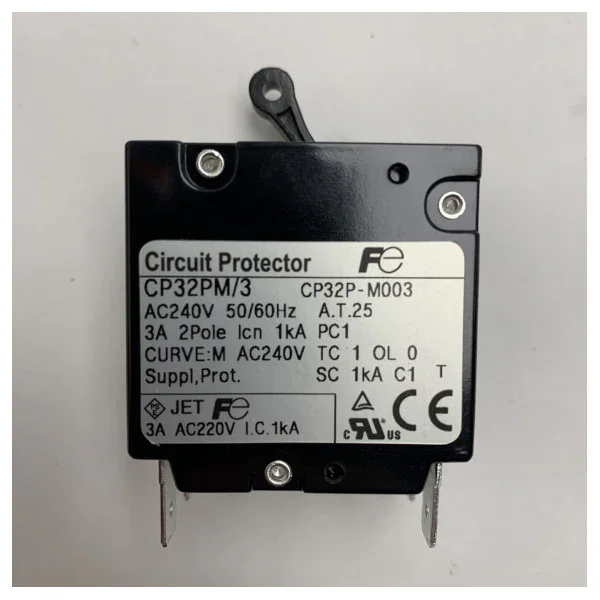 Furuno VDR Marine Circuit Protector 3A 2-Pole 240V AC Overcurrent Breaker with M-Type Curve Achat Immédiat