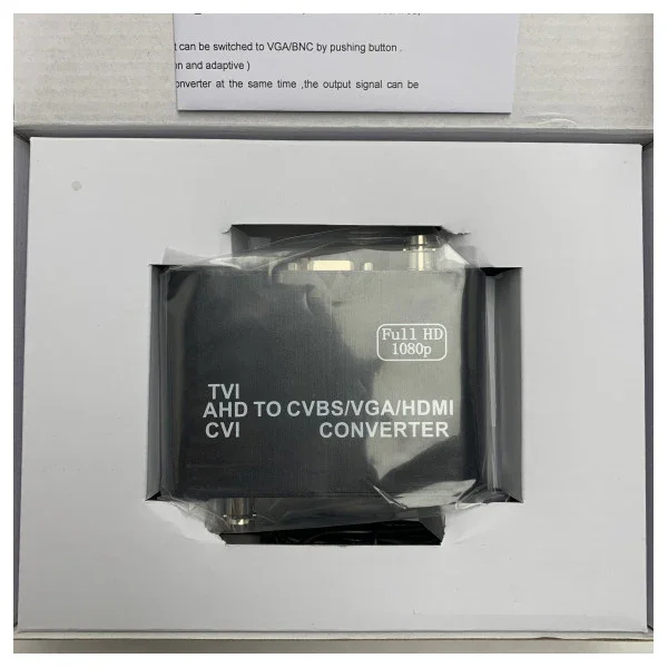 Solde High-Quality Video Signal Converter for AHD, TVI, CVI to HDMI, VGA & CVBS - Marine Surveillance Compatible