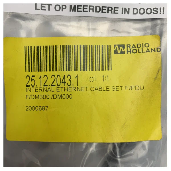Danelec Marine VDR Internal Cable Set for DPU - Durable Cat5 Ethernet & 40-Pin Ribbon Cables for Ship Systems Promotion Saisonnière