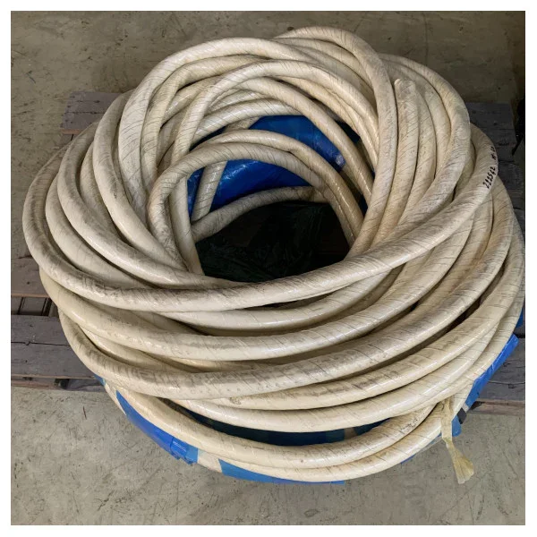 Paiement Sécurisé White Waterproof Oil-Resistant Flexible hose for Marine and Industrial Pipelines � 22mm Diameter, 40m Roll