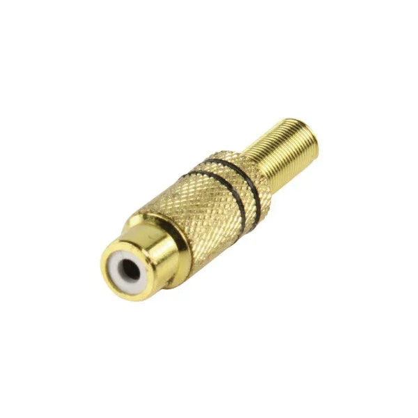 High-Quality Marine RCA Connector - Durable Gold-Plated Audio & Video Cable Adapter Must-Have