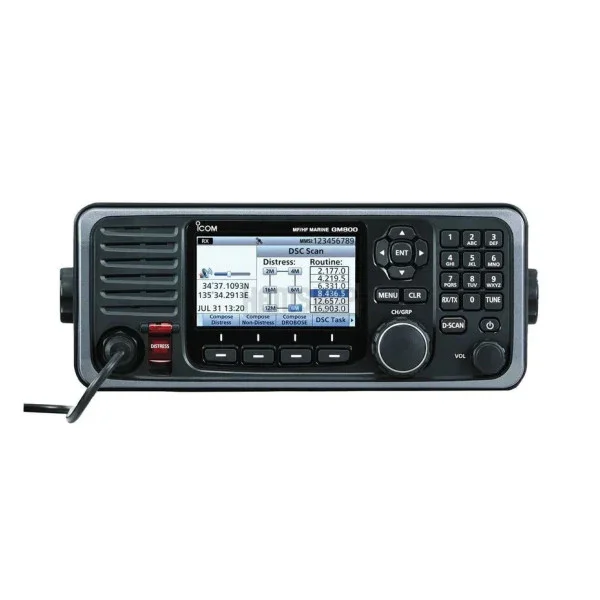 Icom GM800 150W Marine MF-HF Radio GMDSS Class A Transceiver with DSC and 24V Satisfait Ou Remboursé