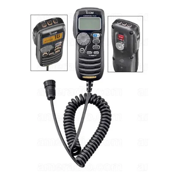 Icom Remote Control Microphone HM-162B IPX8 Waterproof for Marine Communication Prix Réduit