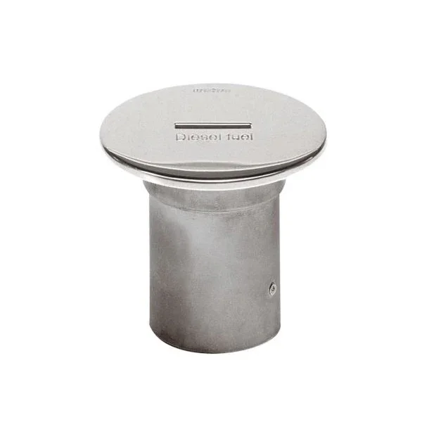 Paiement Sécurisé Vetus Stainless Steel Fuel Deck Fill 51mm for Diesel Boats - Watertight Marine Deck Plate - CAPF51S