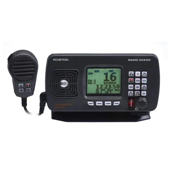 Radio Ocean RO6700 VHF Marine Radio - Powerful 25W Waterproof Boat Transceiver with NMEA0183 Integration Livraison Express