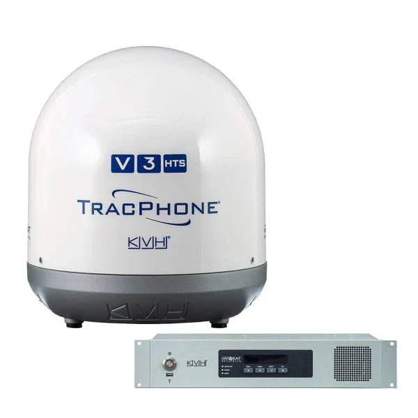 KVH TracPhone V3 Silver VSAT Marine Satellite System voor Betrouwbare Scheepvaartcommunicatie Nouvelle Collection
