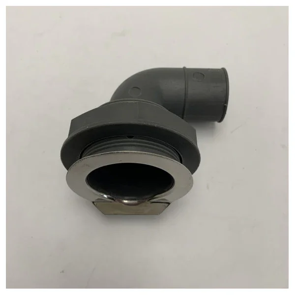 Marine 90 Degree LH15 Deck Drain Through Hull Fitting Durable Stainless Steel Edge Acheter Direct
