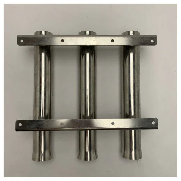 Satisfait Ou Remboursé Nautinox Marine Stainless Steel Fishing Rod Holder 3 Tubes - 2166