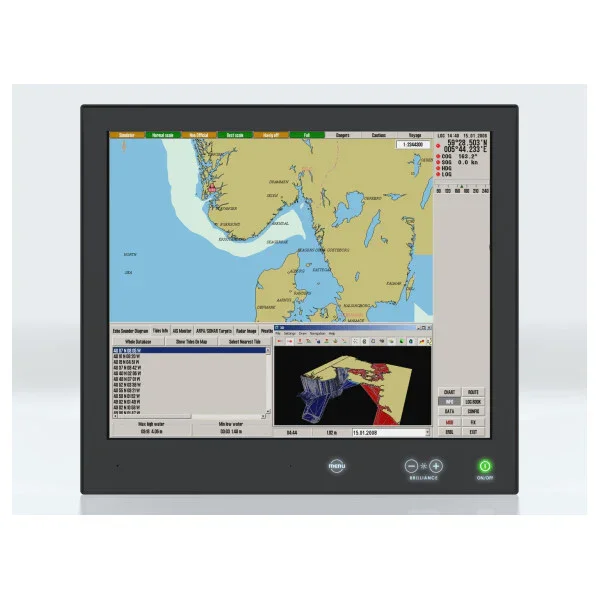 Nouveauté Hatteland HD 19T21 STD-MA4-FAGA-40095 19 inch LED multifunctional marine display