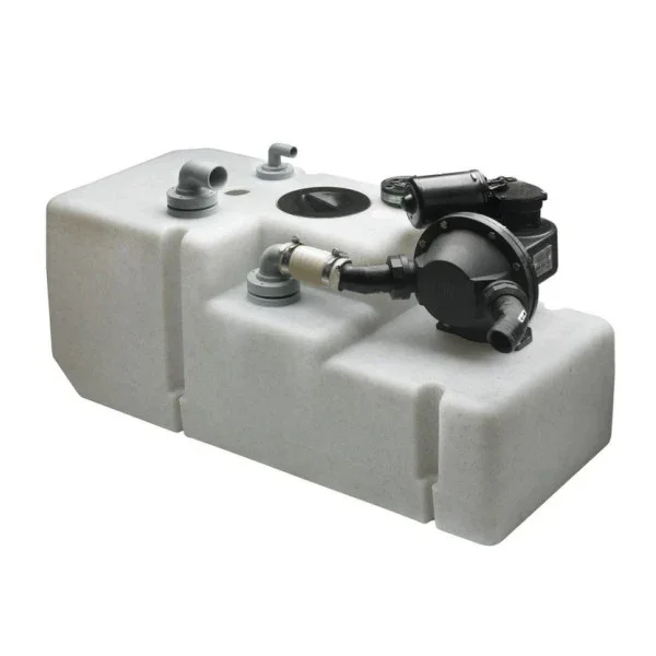 Expédition Rapide Vetus WWS8812B 88L black water waste tank system with pump 12V