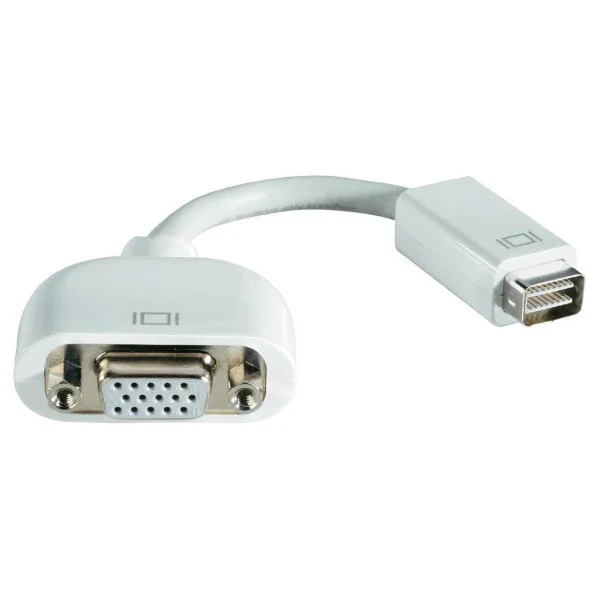 Nouvelle Collection Apple Mini DVI to VGA Adapter Cable for External Monitor and Projector Connection