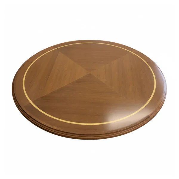 Round Luxury Marine Teak Table - Elegant Wooden Yacht or Boat Dining & Salon Table Super Prix