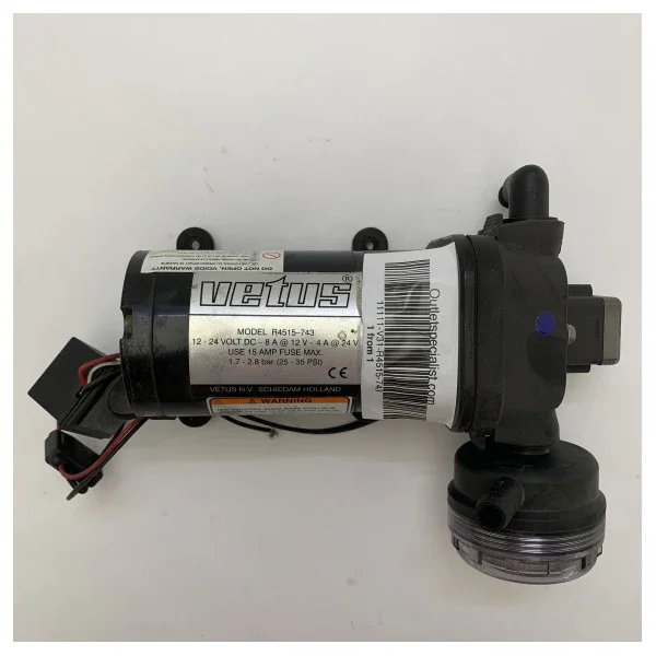 Offre Limitée Vetus Flojet R4515-743 hoge druk zoetwaterpomp met druksensor