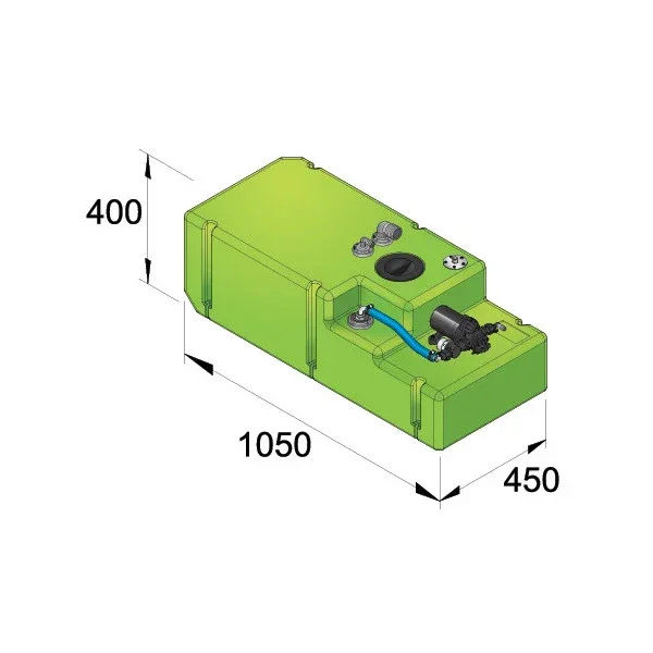 Petit Prix Vetus DWSC08824 88L 24V drinking water system with tank and pump
