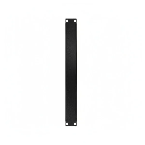 1U Black Steel Rack Panel for Maritime Cabinets - Blank Filler Plate 19 Inch Quantité Limitée