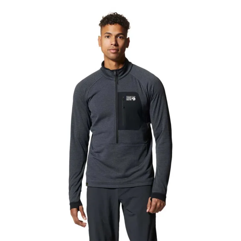 Nouvelle Collection Mountain Hardwear Polaire demi-zip Polartec® Power Grid