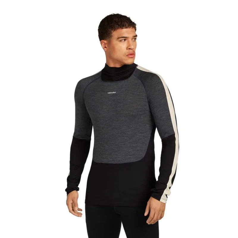 Bon Marché Icebreaker Sous-vêtement à manches longues Merino 200 Oasis+ High Neck
