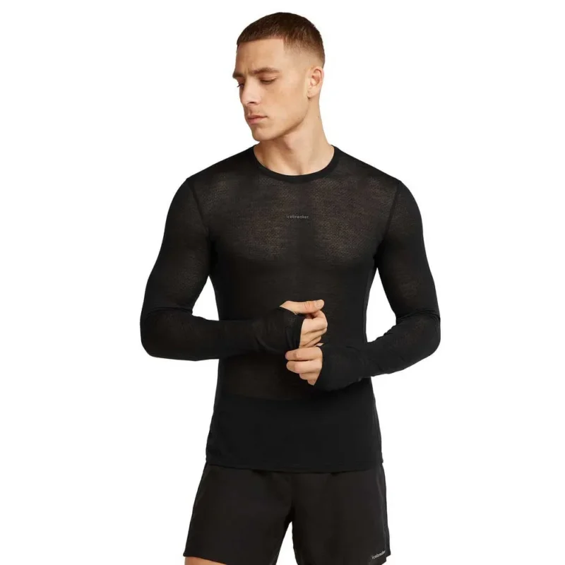 Soldes Icebreaker Sous-vêtement à manches longues Merino 75 Cool Lite Featherlight