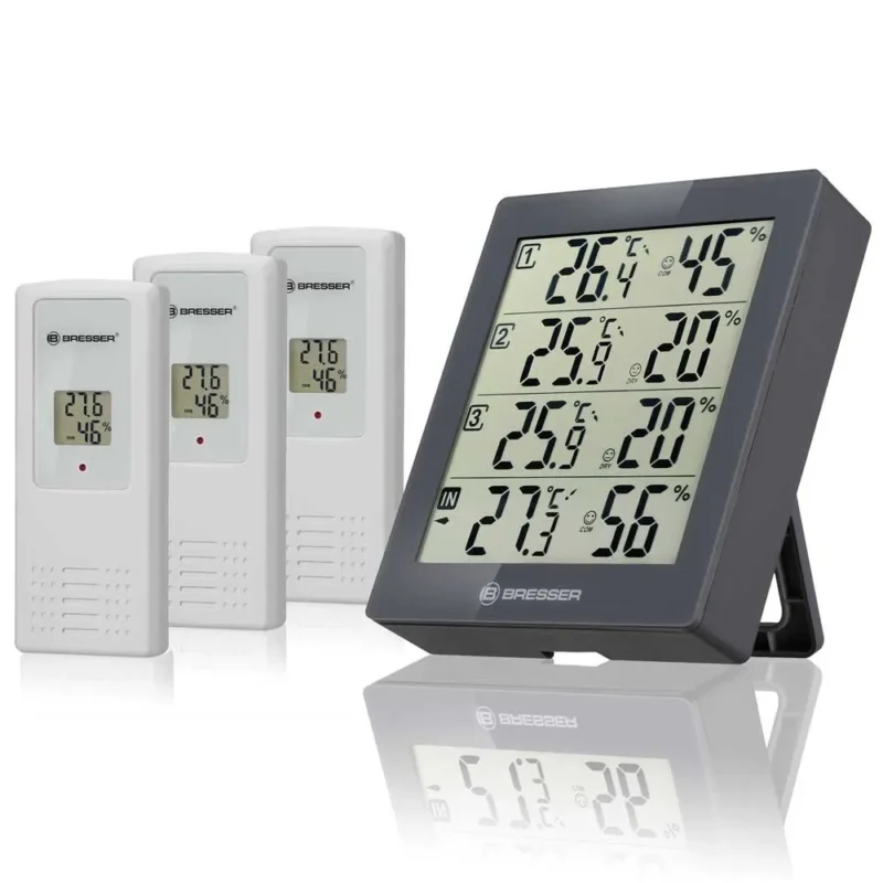 Quantité Limitée Bresser Station météorologique Temeo Higro Quadro 4 3 unités