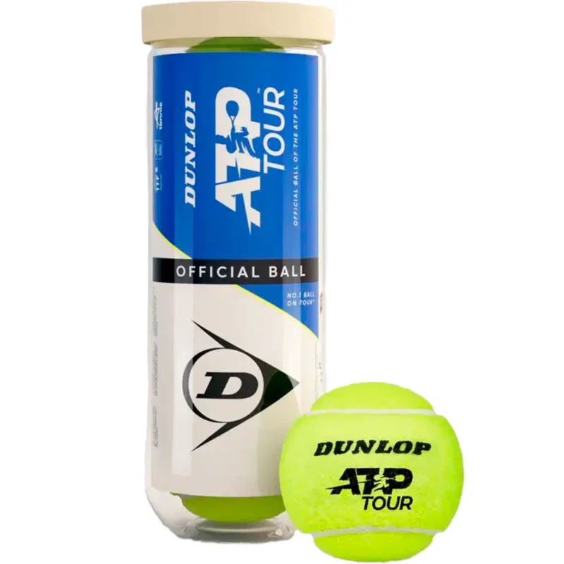 Dunlop Boîte de 3 balles de tennis Tb atp tour Réduction