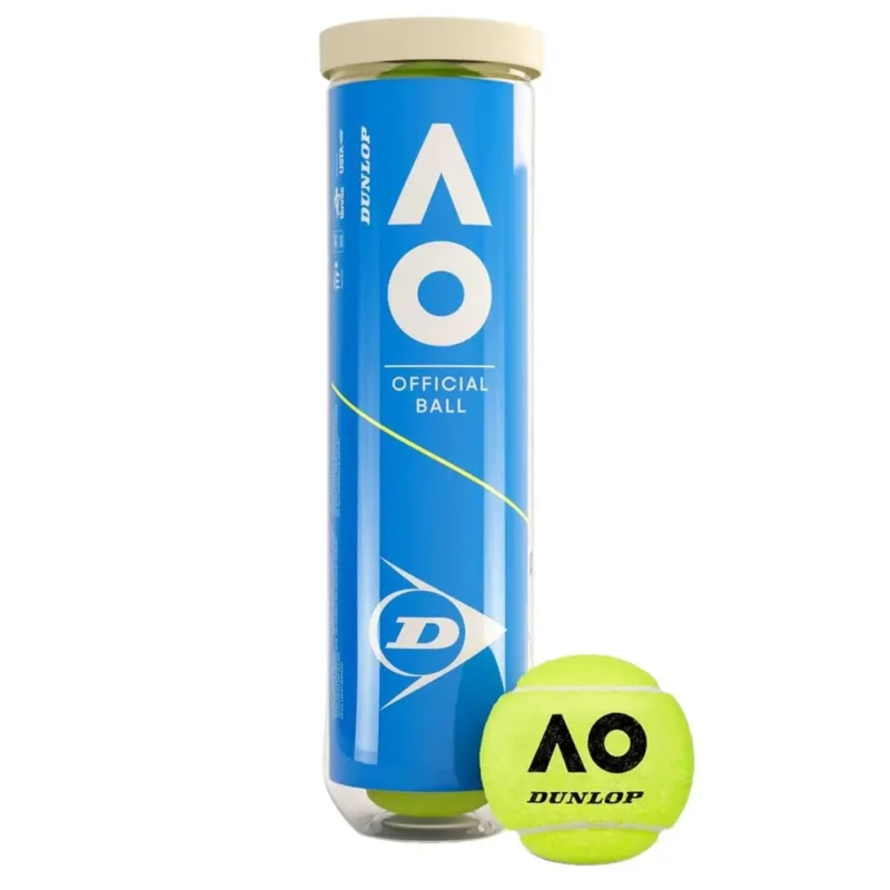 Dunlop Boîte de 4 balles de tennis Tb australian open Nouveauté