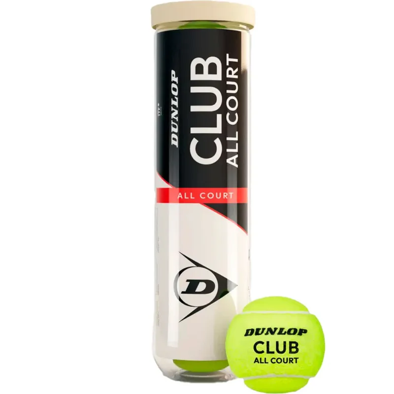 Dunlop Boîte de 4 balles de tennis Tb club ac Dernier Modèle