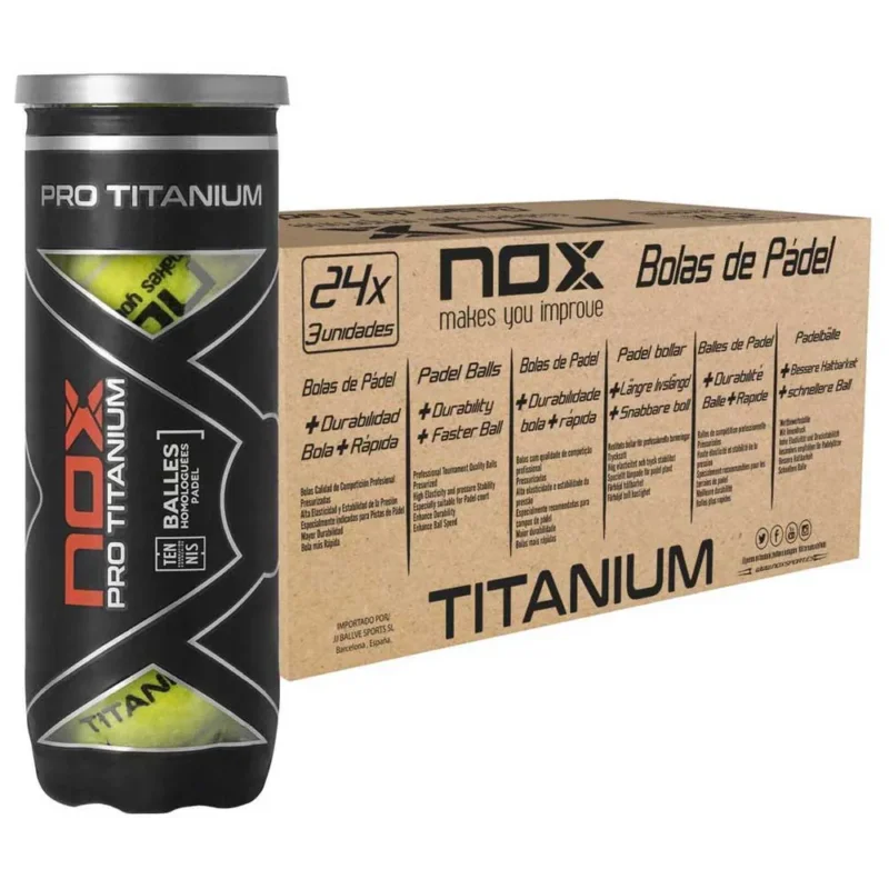 Nox Boîte de balles de padel Pro Titanium Acheter Direct