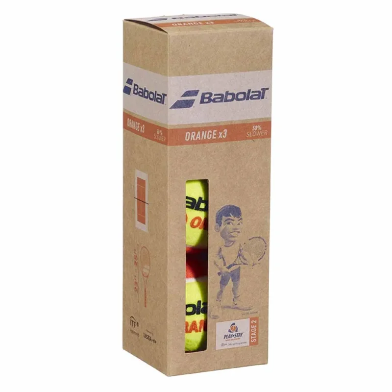 Bon Marché Babolat Boîte de balles de tennis Orange