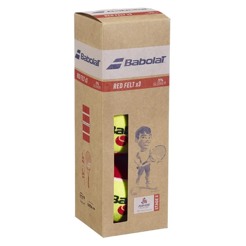 Meilleur Choix Babolat Boîte de balles de tennis Red felt