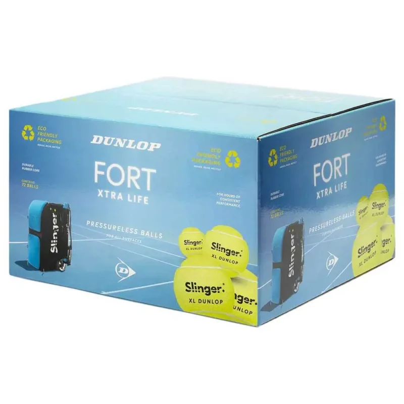 Prix Réduit Dunlop Boîte de dix balles de tennis Fort xtra life