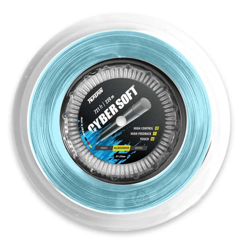 Bon Marché Topspin Corde de bobine de tennis Cyber soft 220m