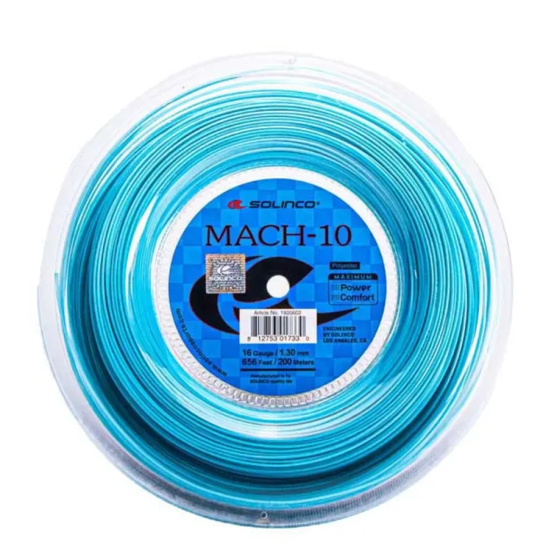Super Prix Solinco Corde de bobine de tennis Mach 10 200 m