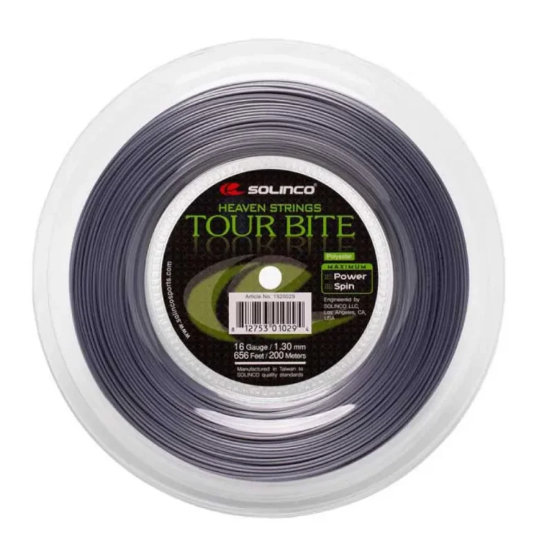 Offre Limitée Solinco Corde de bobine de tennis Tour bite 16 200 m