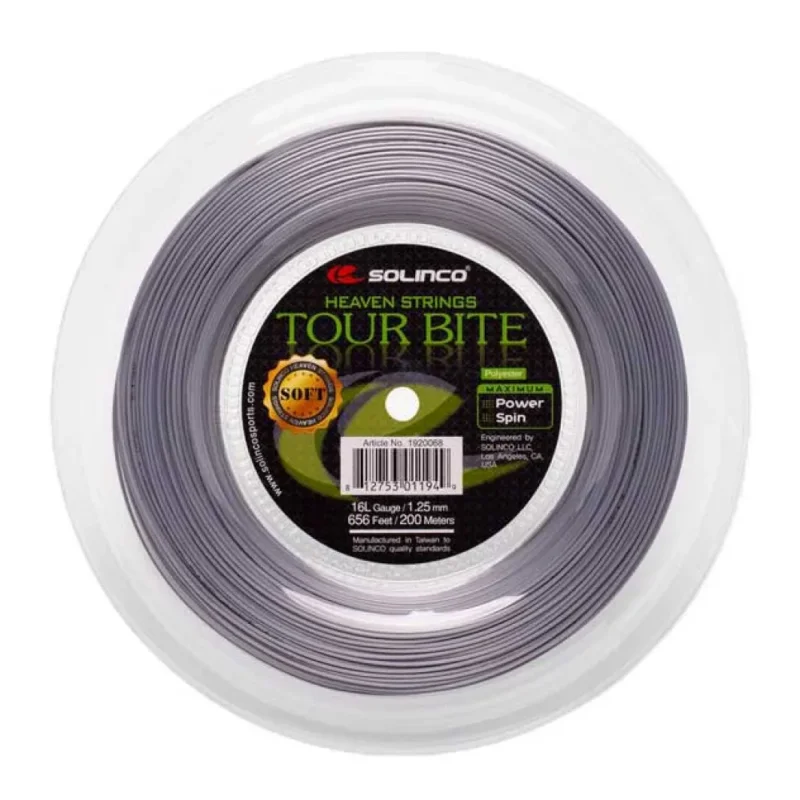 Offre Exclusive Solinco Corde de bobine de tennis Tour bite soft 200 m