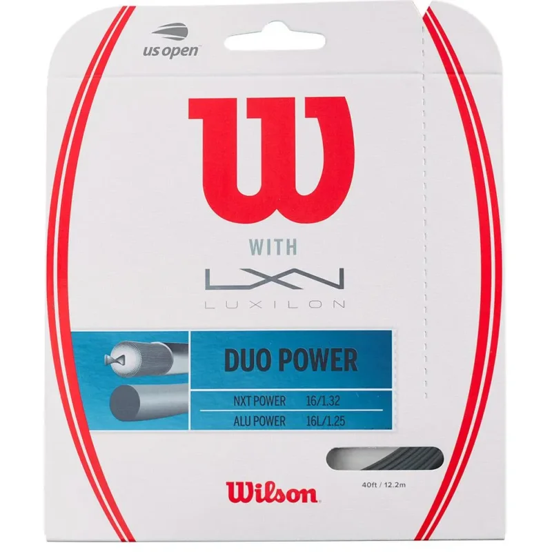 Bon Plan Wilson Corde de tennis Duo Power NXT+Alu 12.2 m