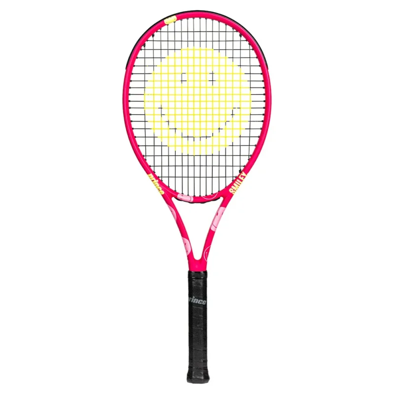 Prince Raquette de tennis non cordée Beast Power 285 Pink Smiley Edition Satisfait Ou Remboursé