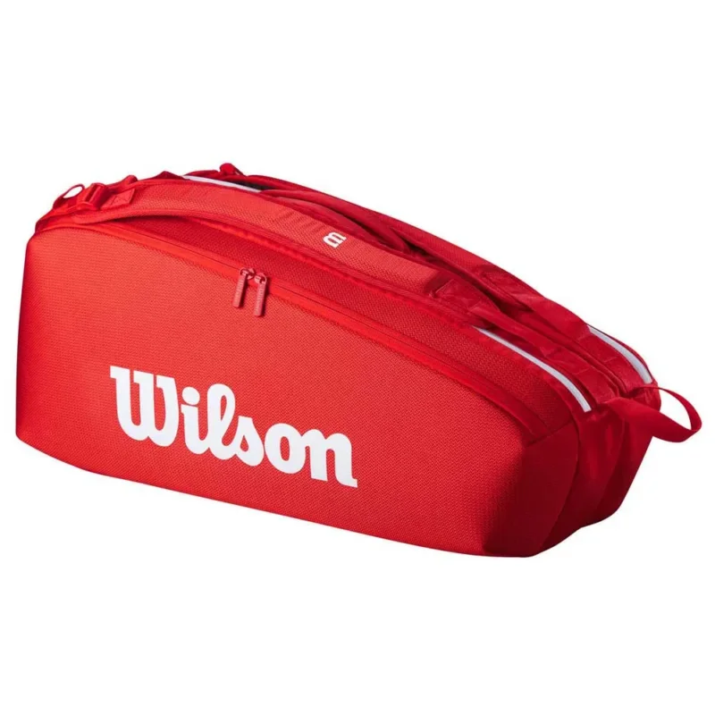 Haute Qualité Wilson Sac à raquette Super Tour Red 6PK 2025