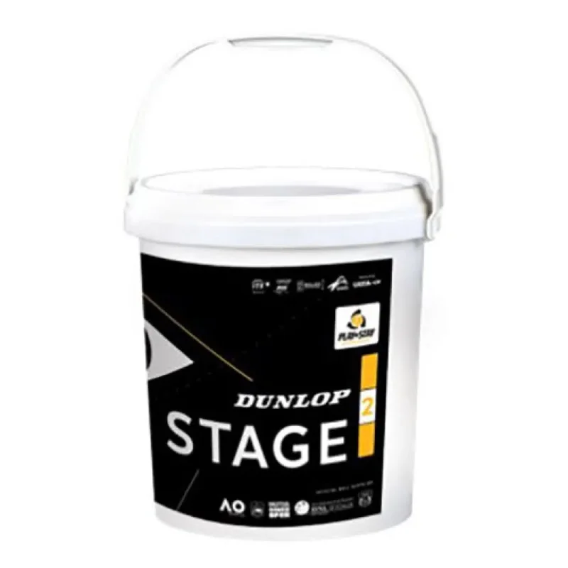 Livraison Express Dunlop Seau de balles de tennis Stage 2