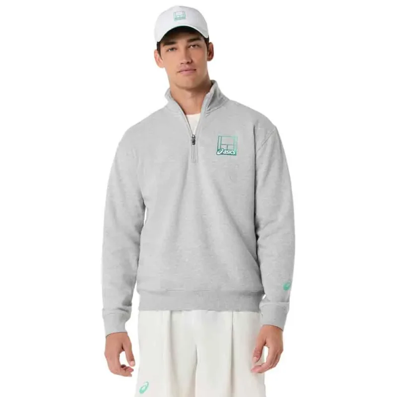 Achat Immédiat Asics Sweat à demi-zip Court Core Graphic