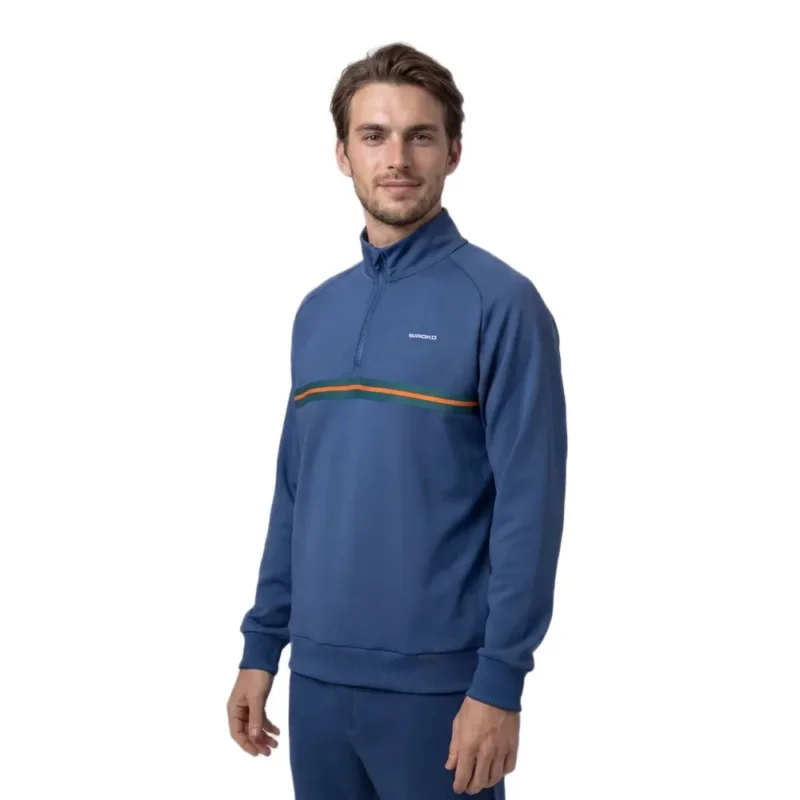 Siroko Sweat à demi-zip Tiebreak Acheter En Ligne