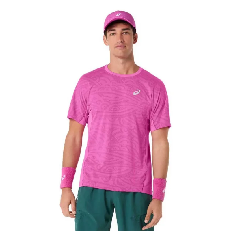 Asics T-shirt à manches courtes Match Jacquard Affaire À Saisir